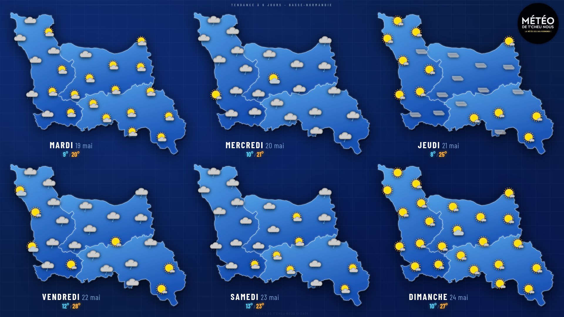 Tendance 6 jours Basse-Normandie