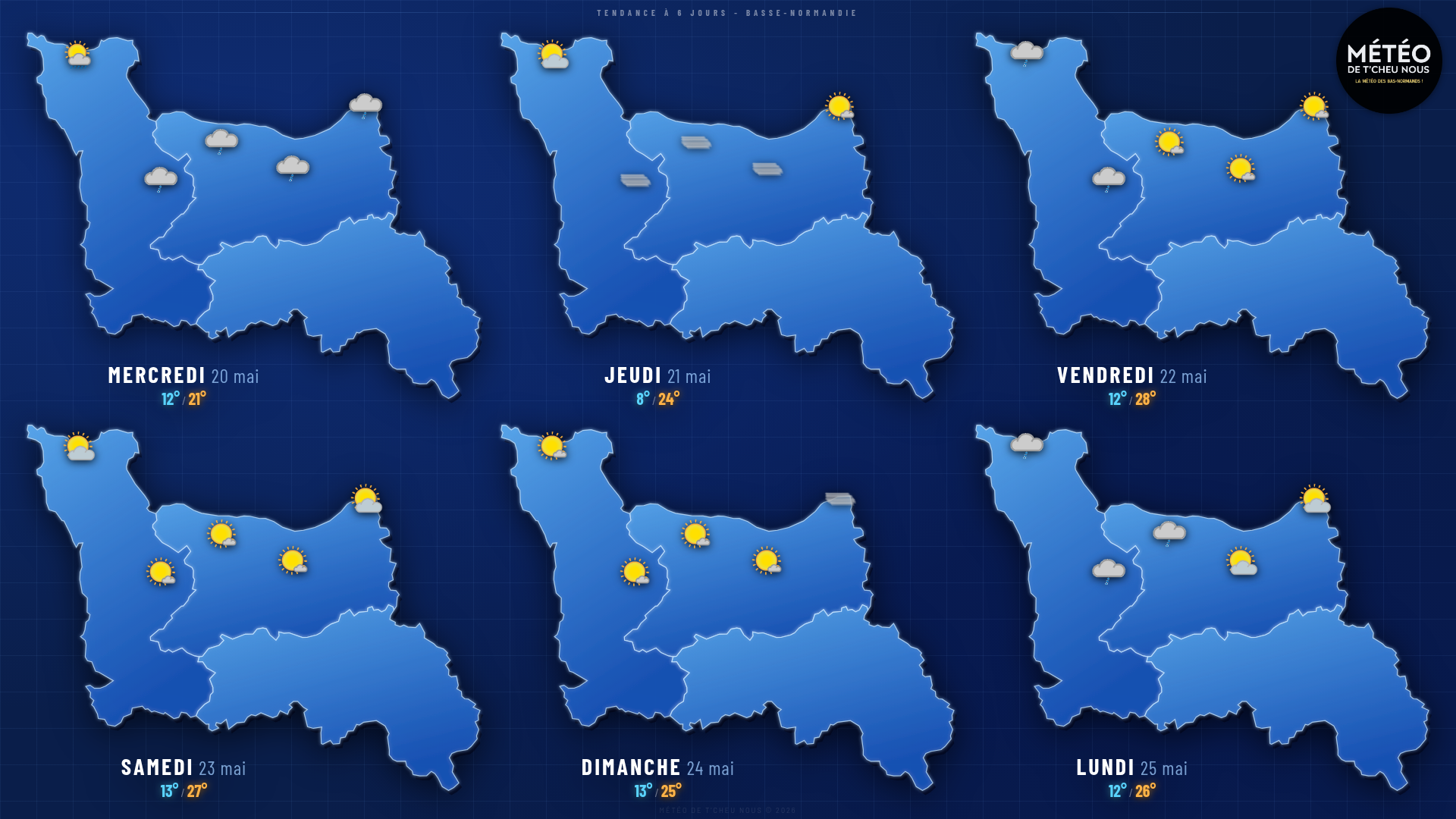 Tendance 6 jours Basse-Normandie