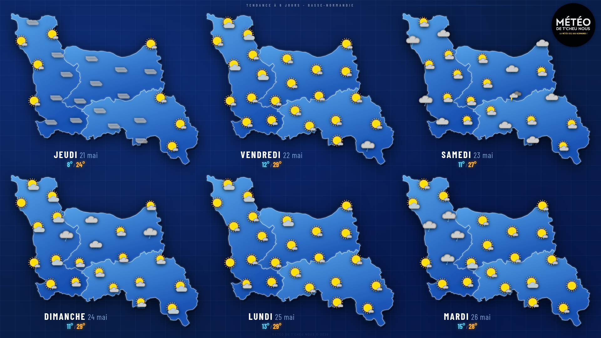 Tendance 6 jours Basse-Normandie