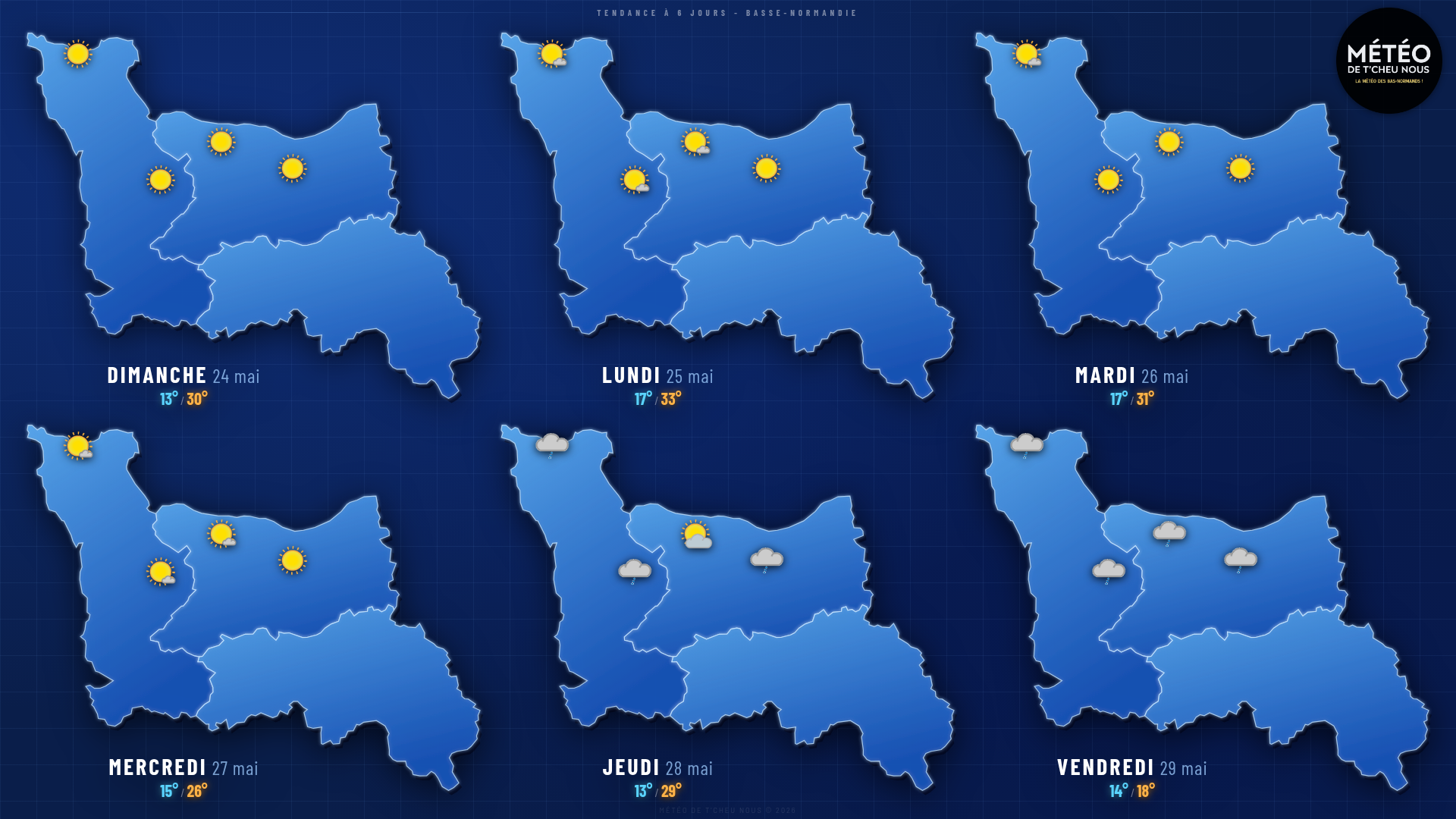 Tendance 6 jours Basse-Normandie