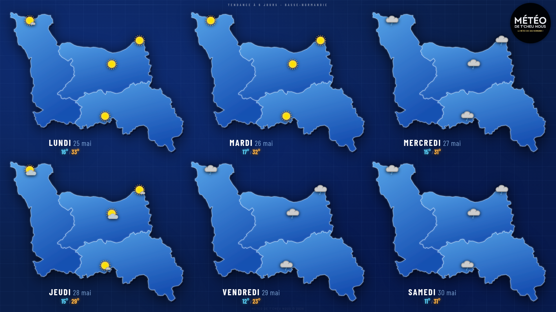 Tendance 6 jours Basse-Normandie
