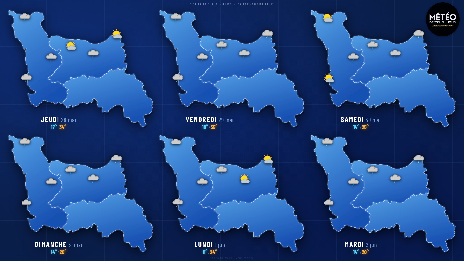 Tendance 6 jours Basse-Normandie