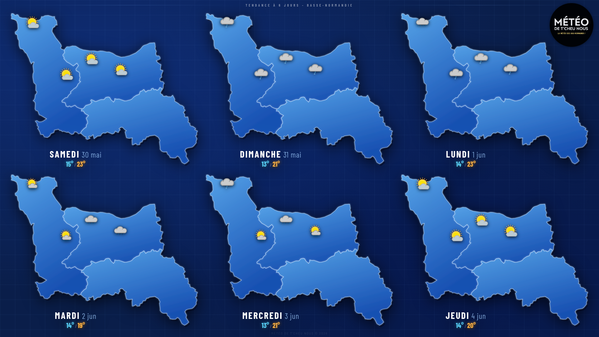 Tendance 6 jours Basse-Normandie