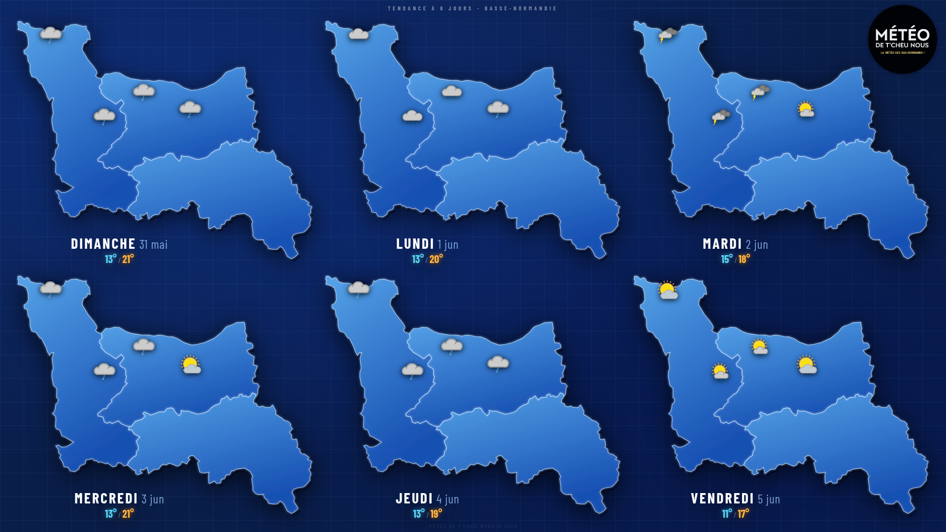 Tendance 6 jours Basse-Normandie