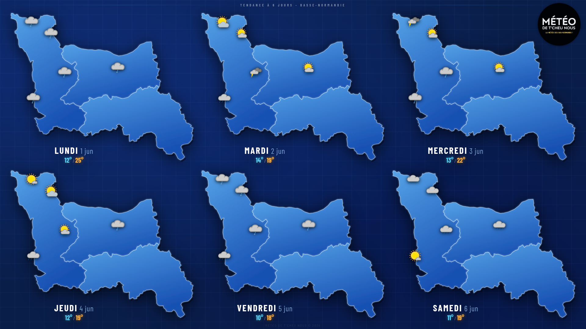 Tendance 6 jours Basse-Normandie