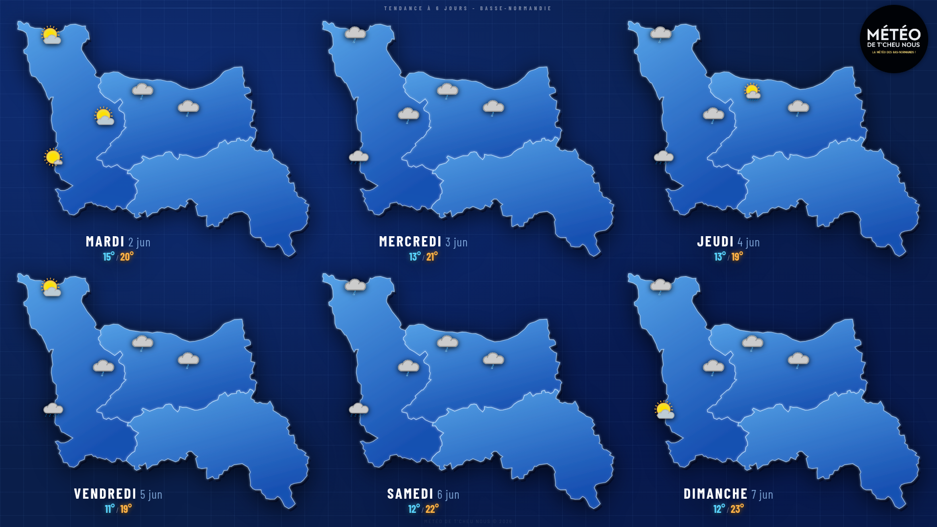 Tendance 6 jours Basse-Normandie