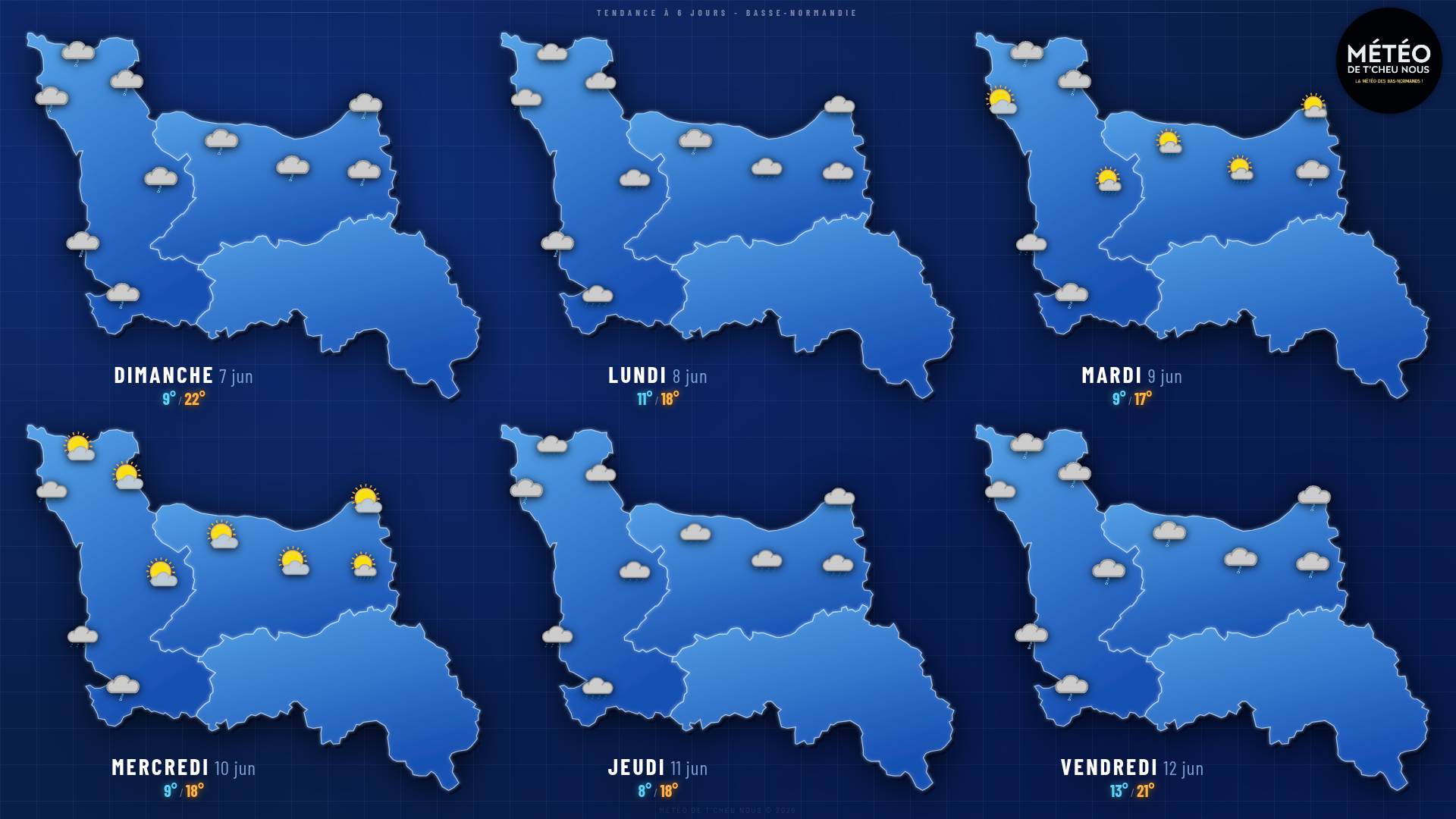 Tendance 6 jours Basse-Normandie