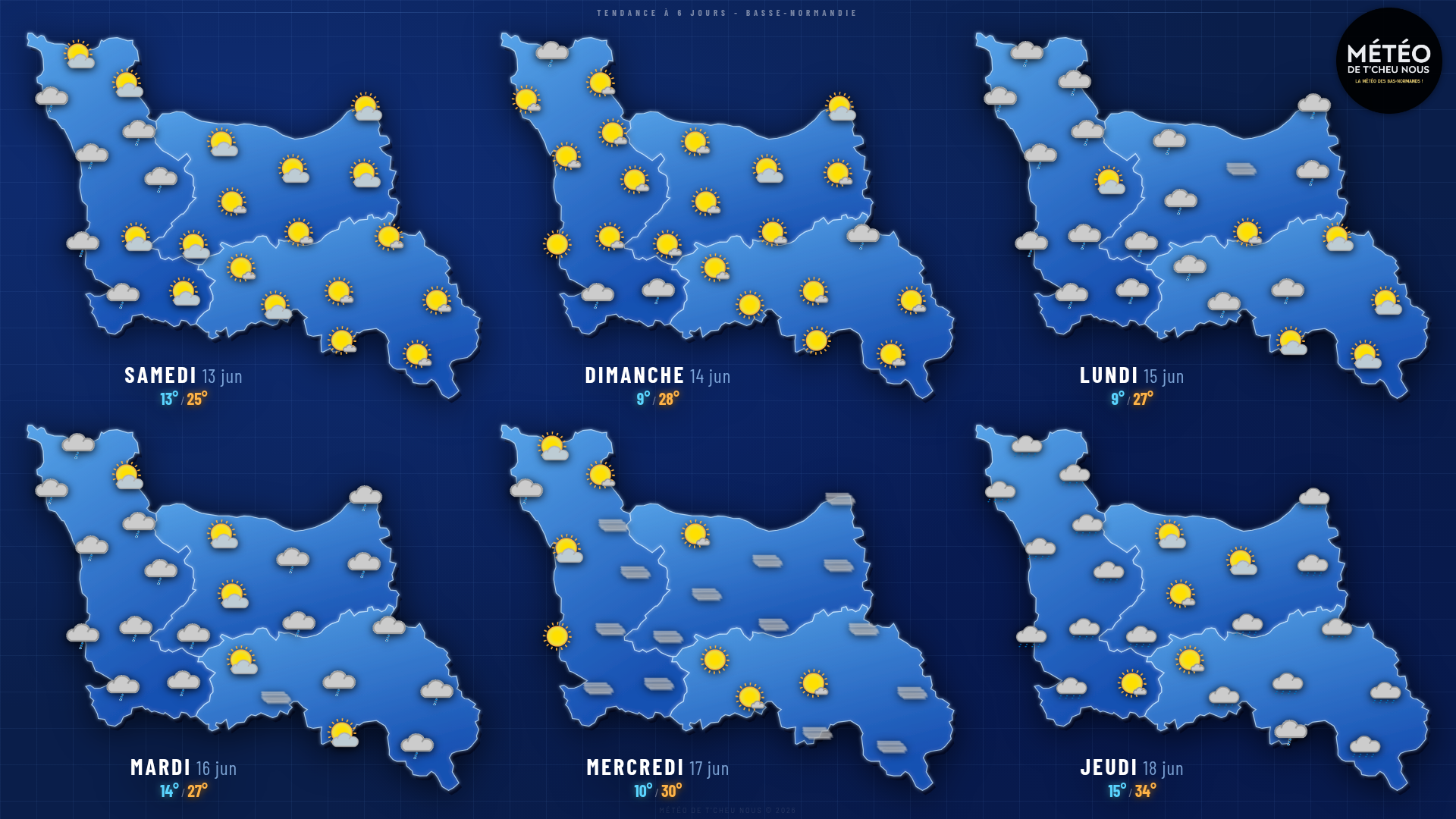 Tendance 6 jours Basse-Normandie