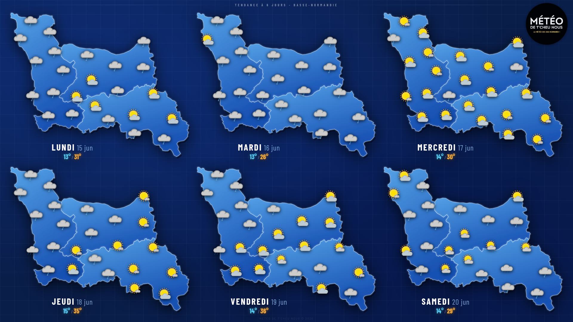 Tendance 6 jours Basse-Normandie