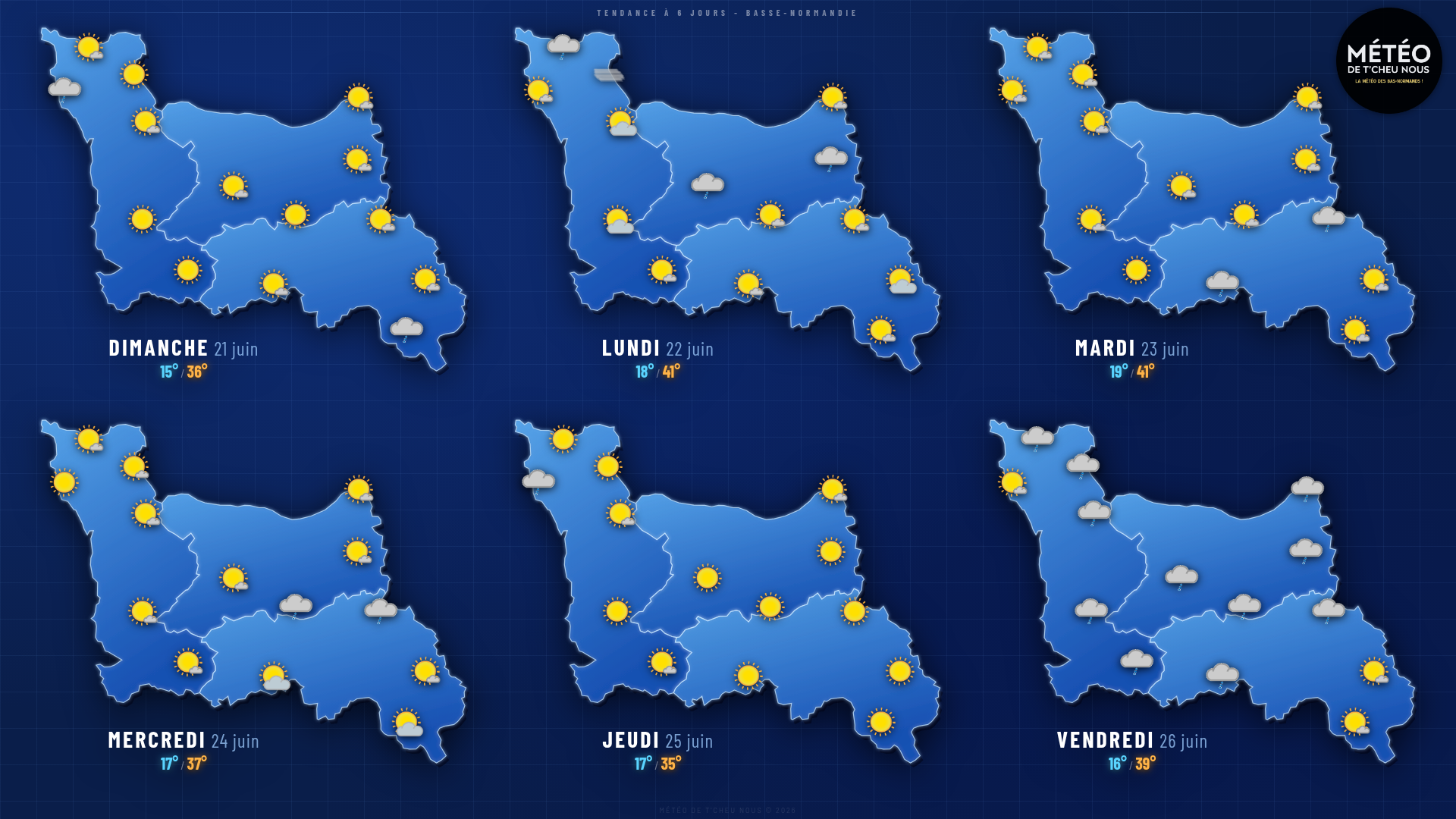 Tendance 6 jours Basse-Normandie