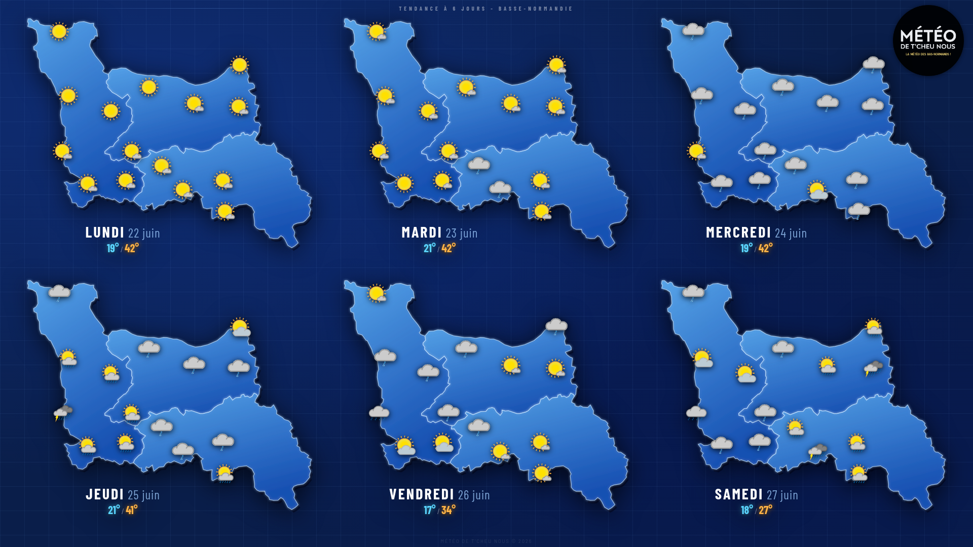 Tendance 6 jours Basse-Normandie