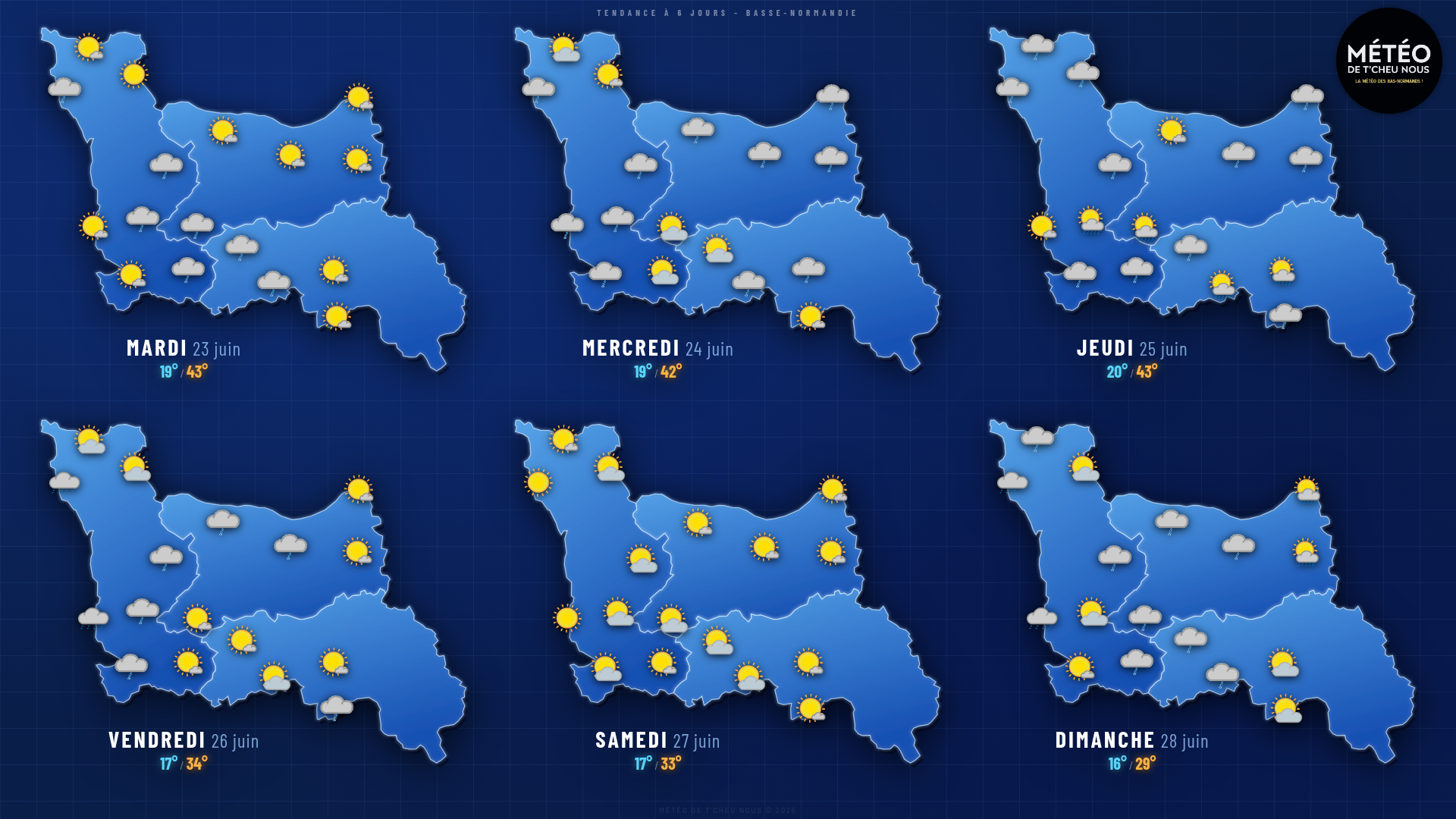 Tendance 6 jours Basse-Normandie