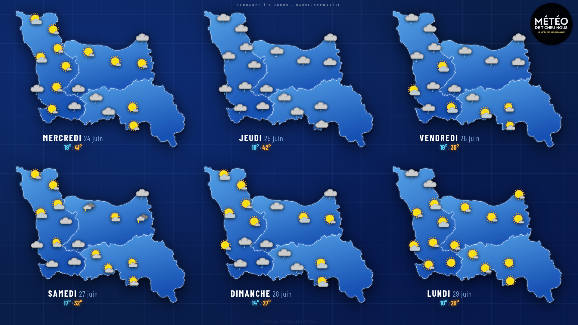 Tendance 6 jours Basse-Normandie