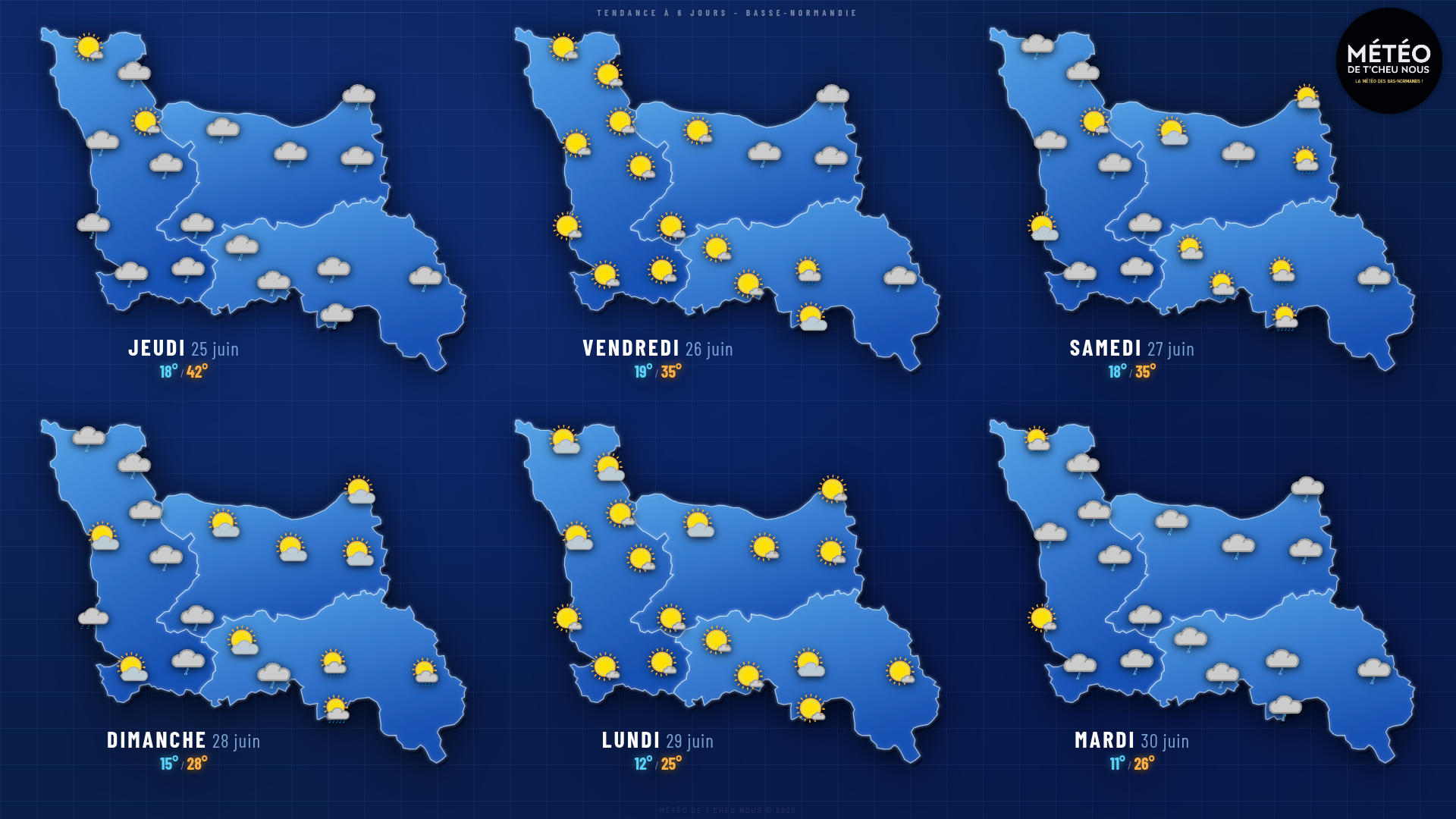 Tendance 6 jours Basse-Normandie