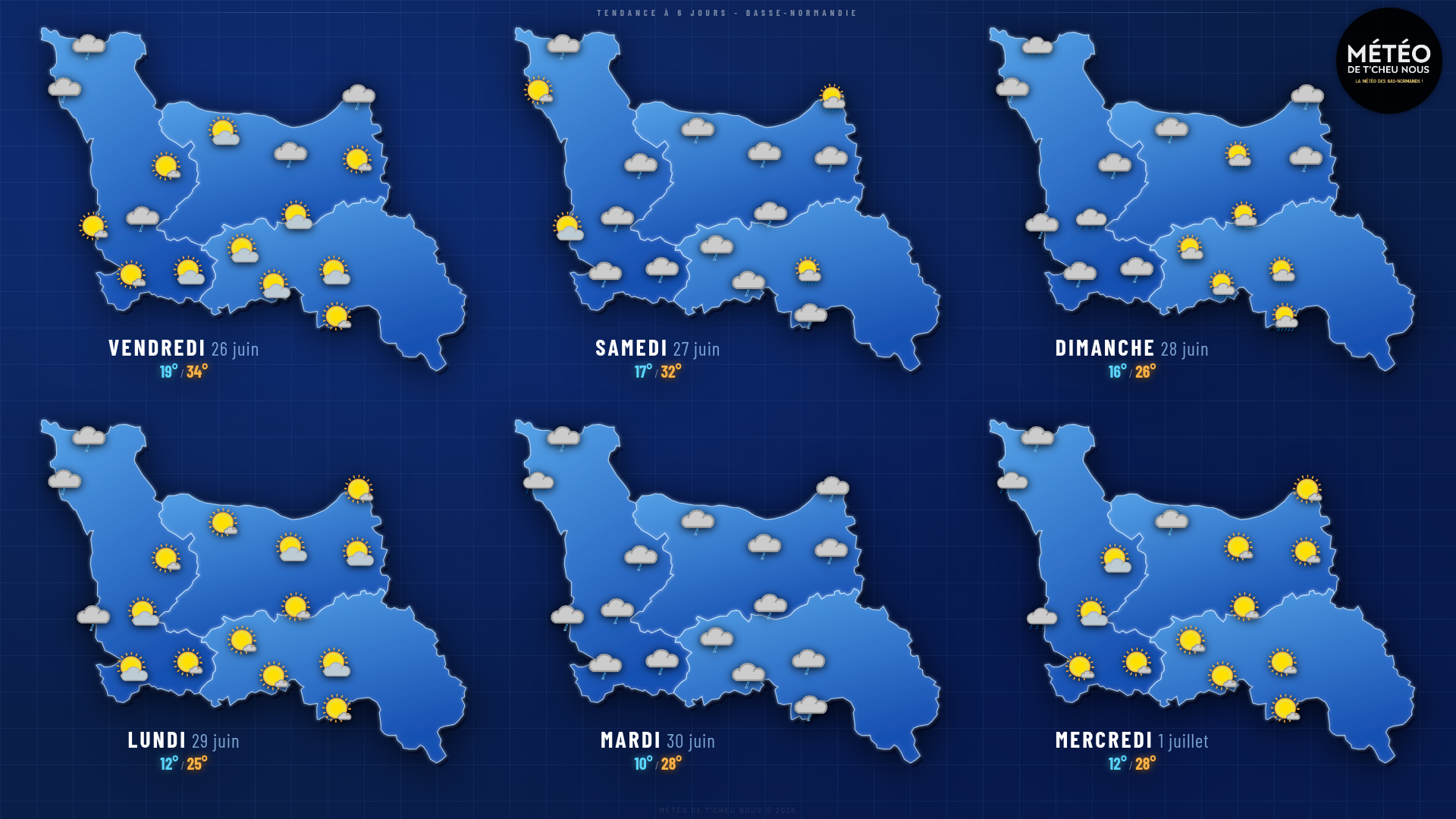 Tendance 6 jours Basse-Normandie