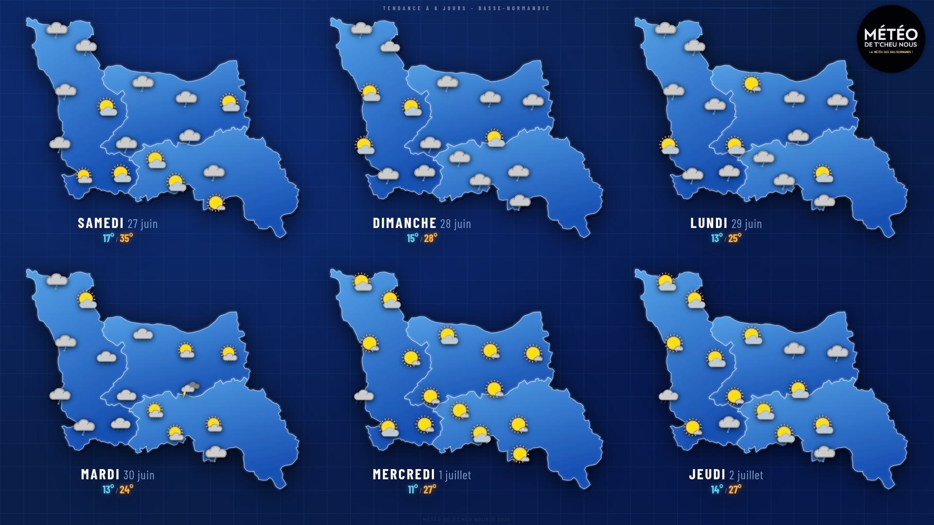 Tendance 6 jours Basse-Normandie