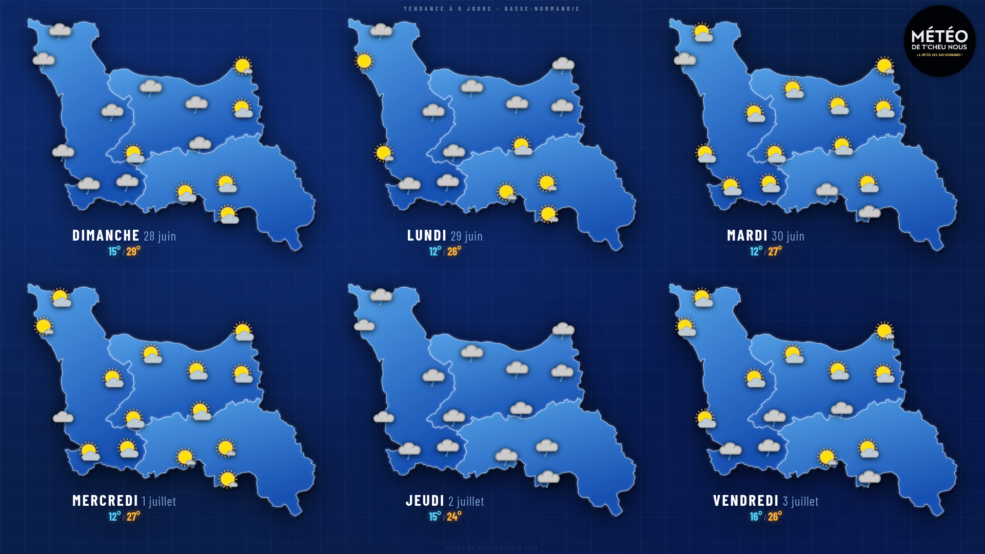 Tendance 6 jours Basse-Normandie