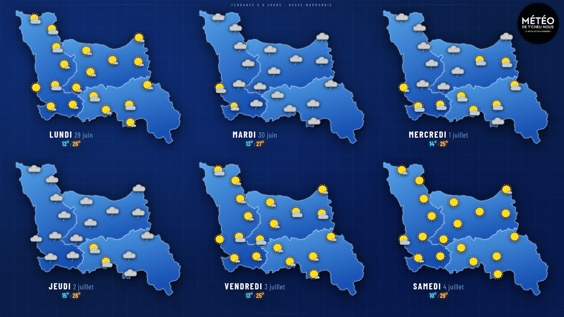 Tendance 6 jours Basse-Normandie