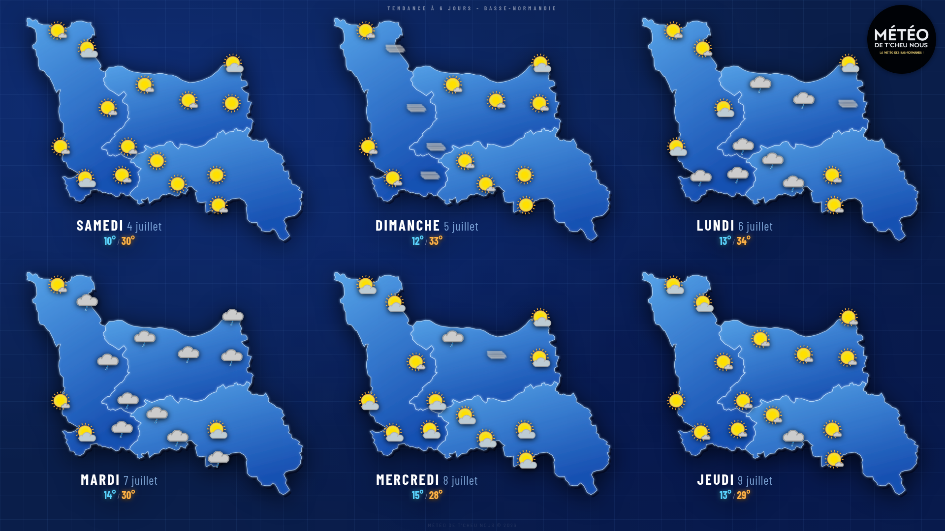 Tendance 6 jours Basse-Normandie