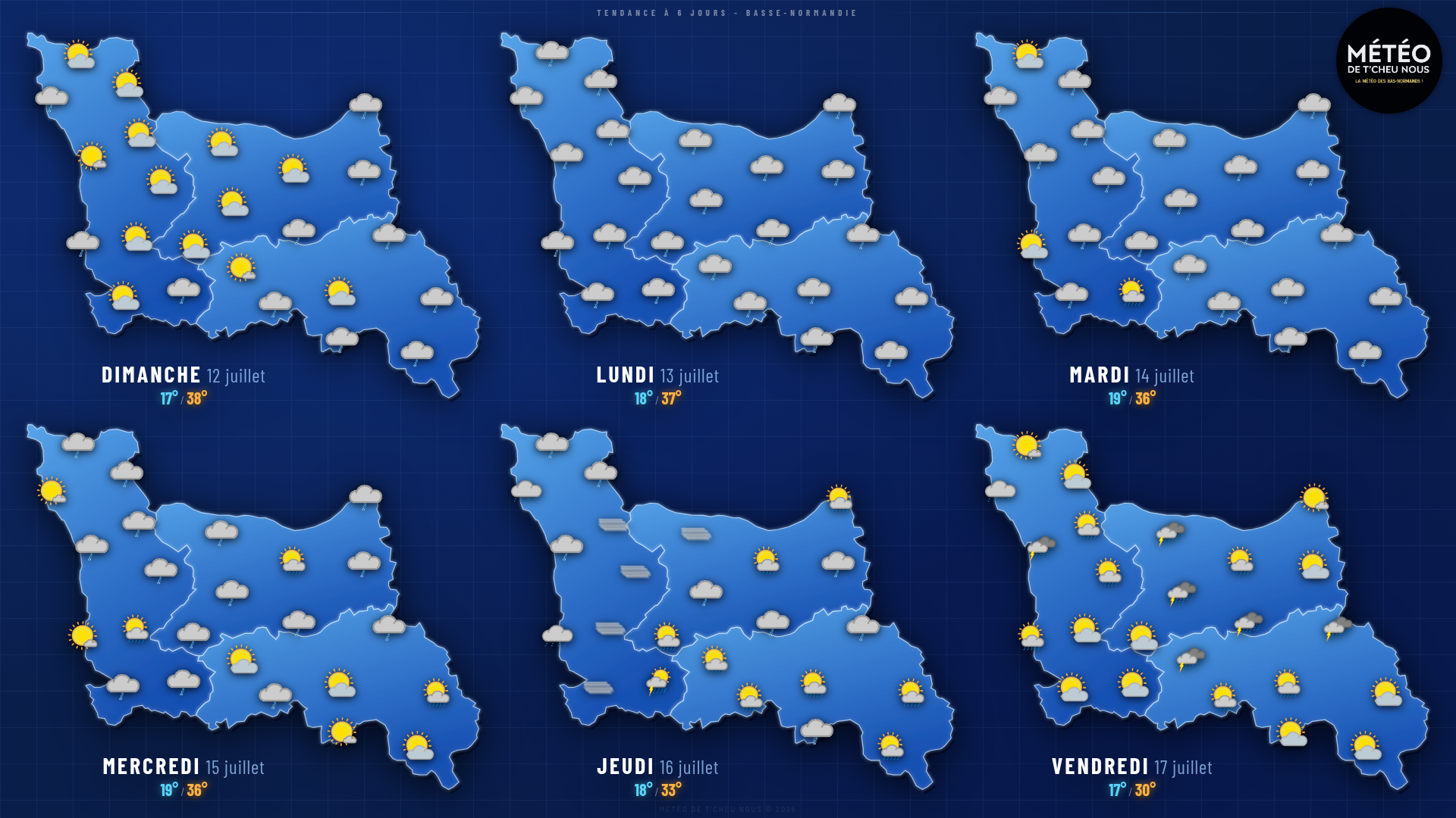 Tendance 6 jours Basse-Normandie