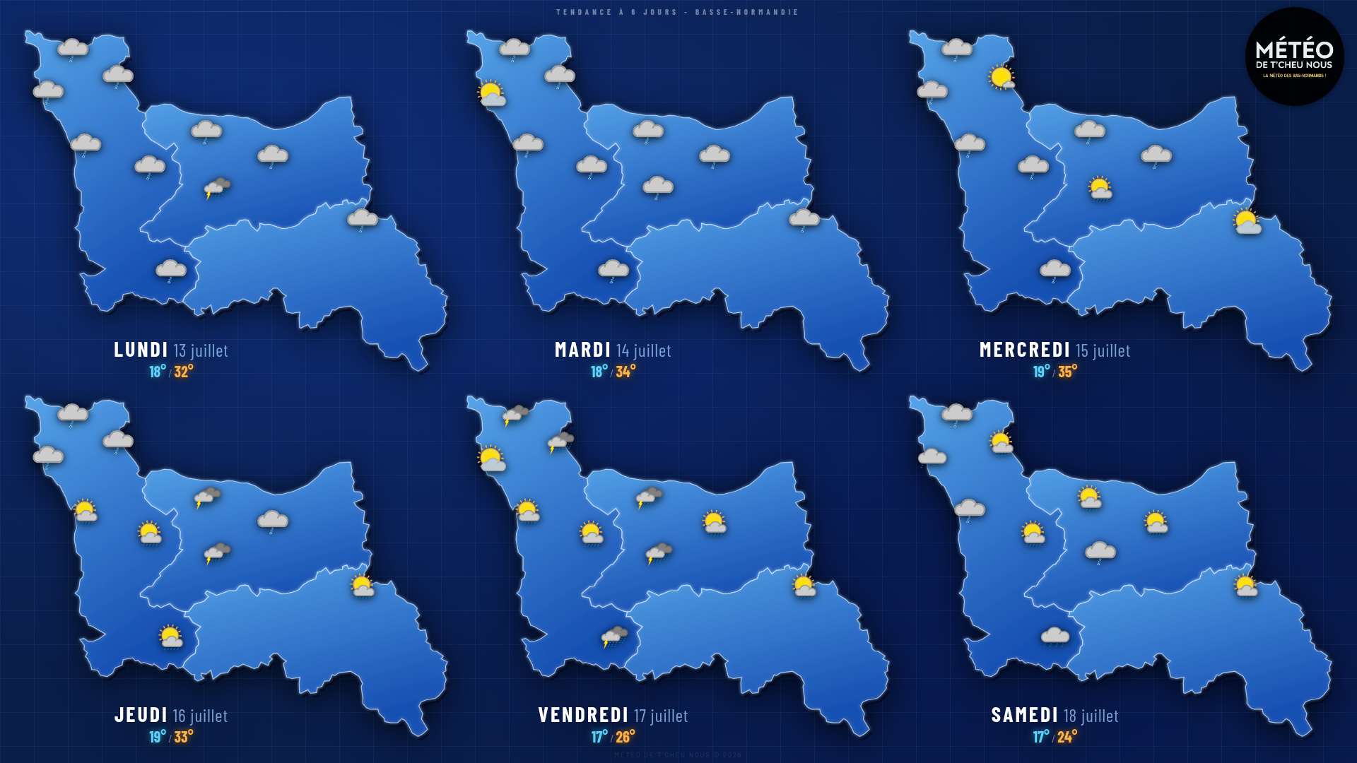 Tendance 6 jours Basse-Normandie