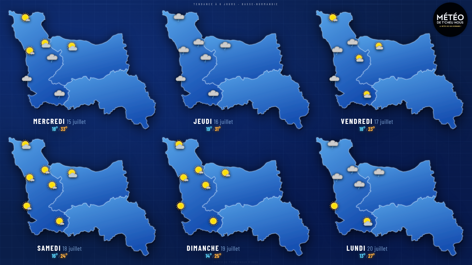 Tendance 6 jours Basse-Normandie
