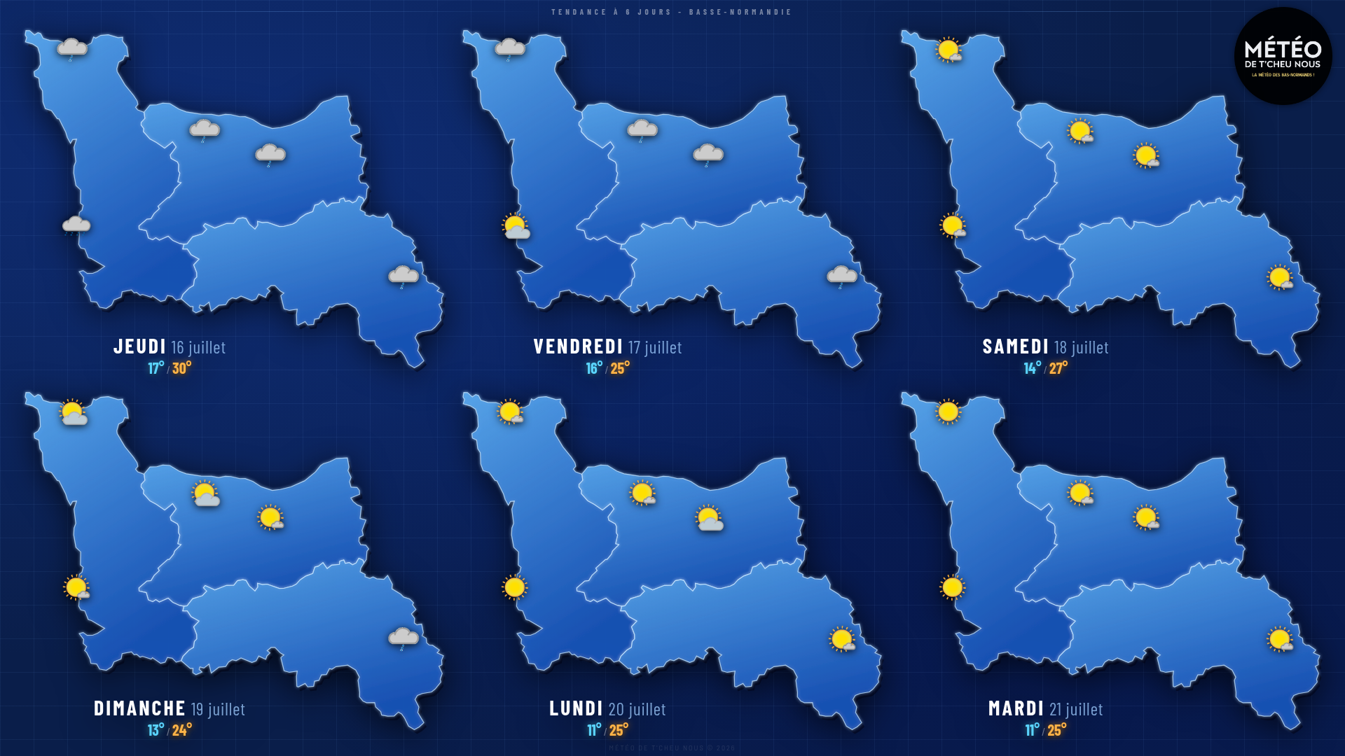 Tendance 6 jours Basse-Normandie