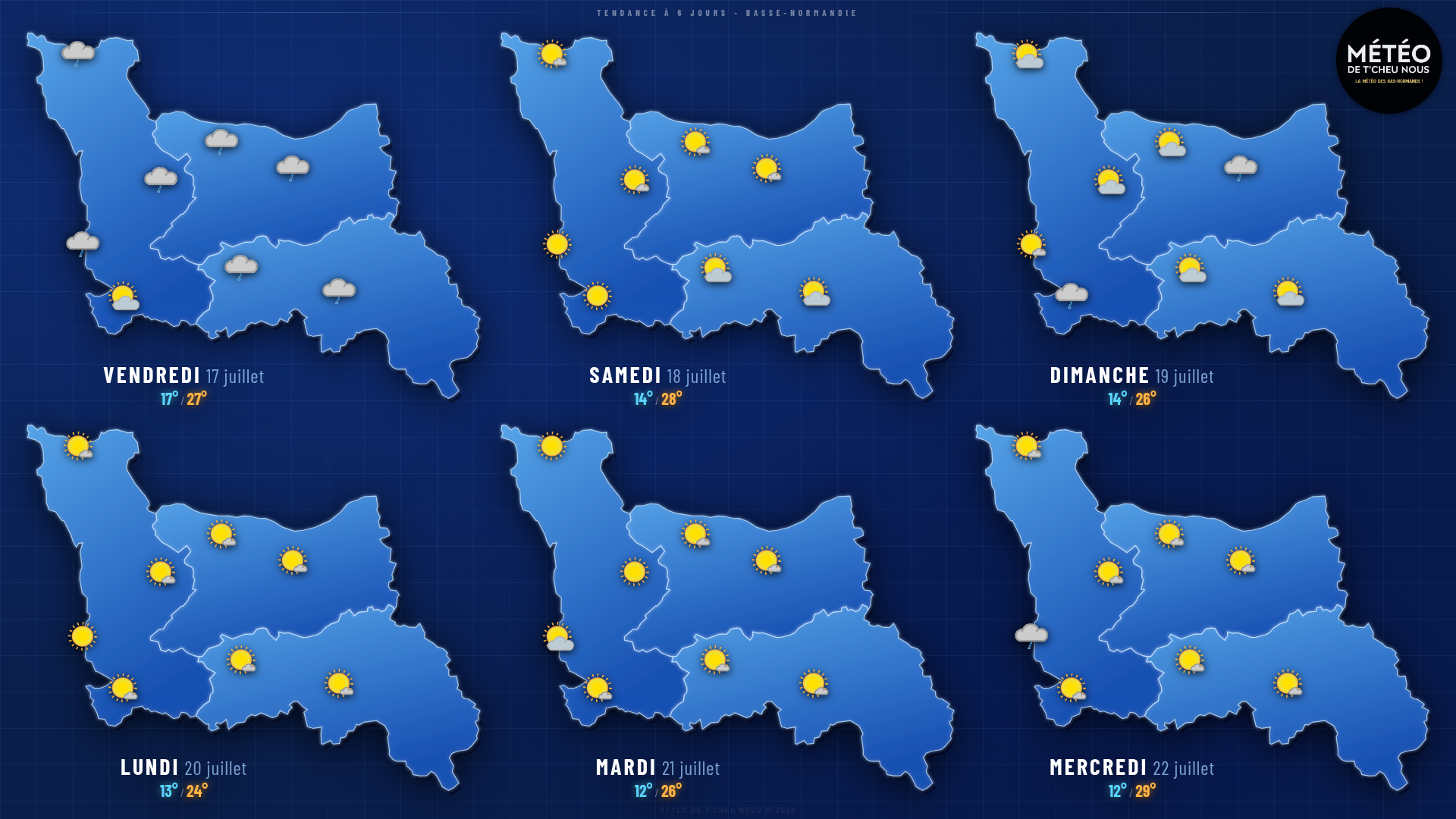 Tendance 6 jours Basse-Normandie