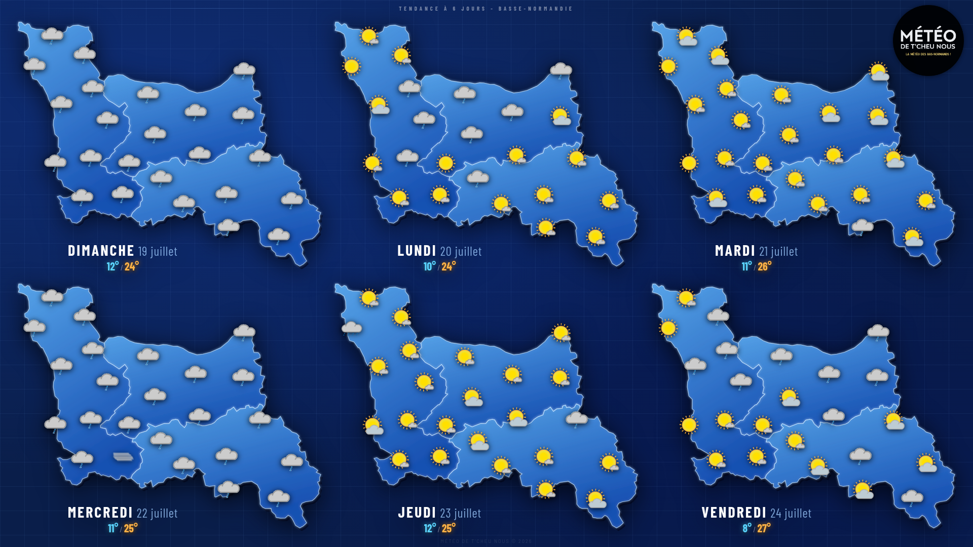 Tendance 6 jours Basse-Normandie