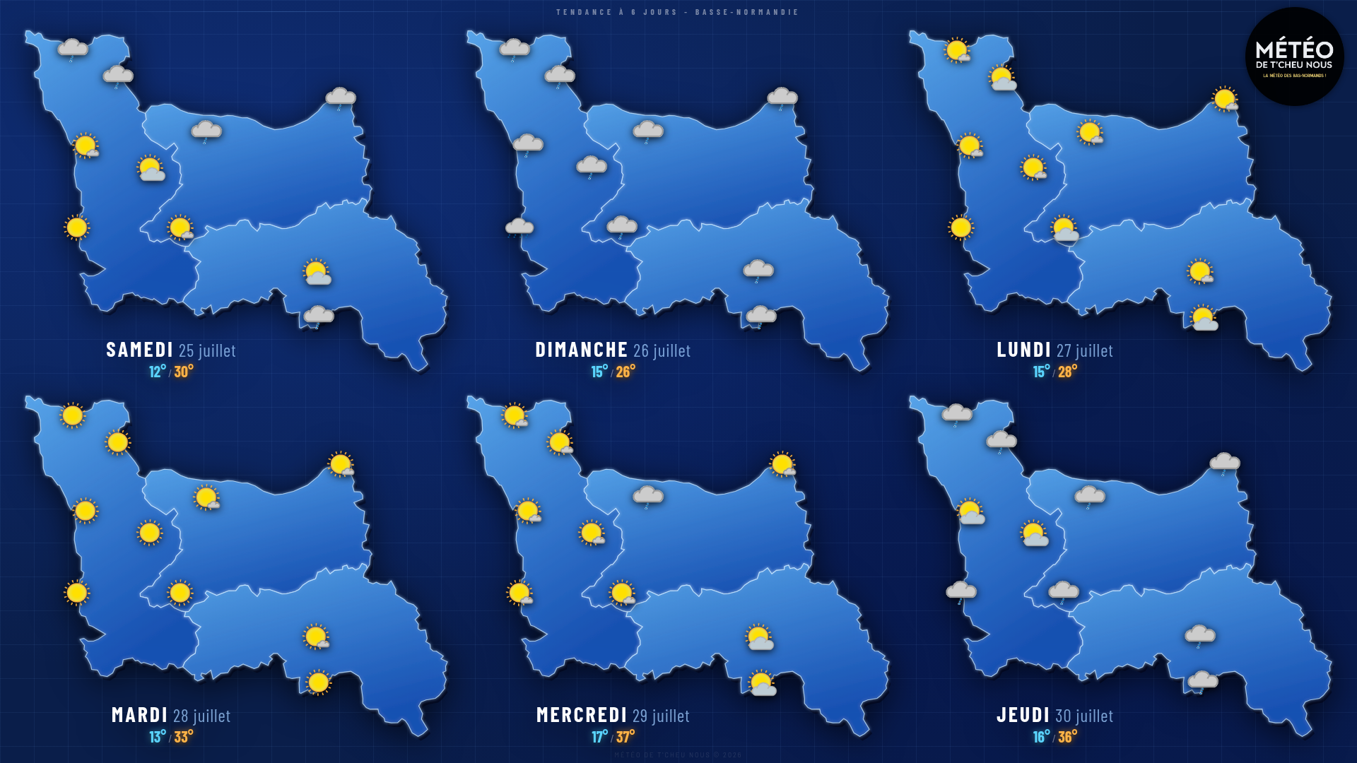 Tendance 6 jours Basse-Normandie