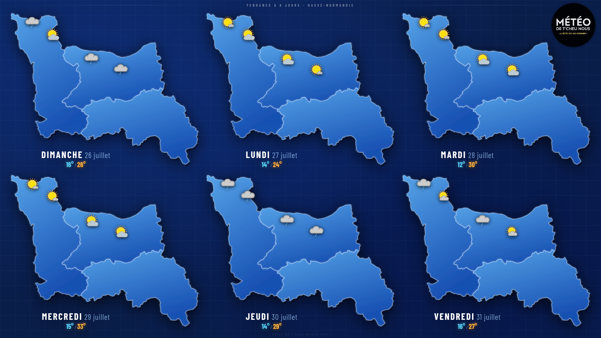 Tendance 6 jours Basse-Normandie