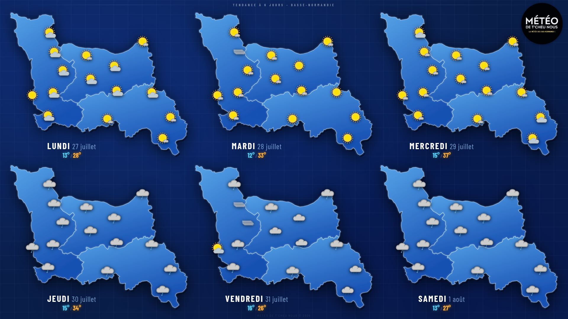 Tendance 6 jours Basse-Normandie