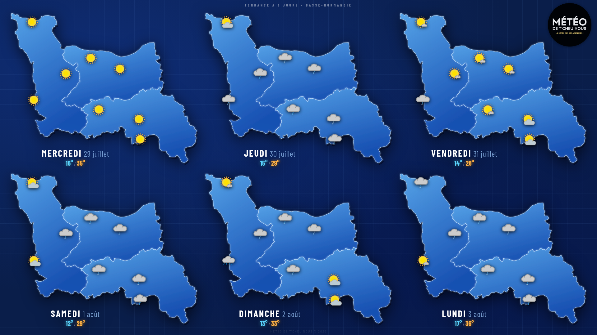 Tendance 6 jours Basse-Normandie