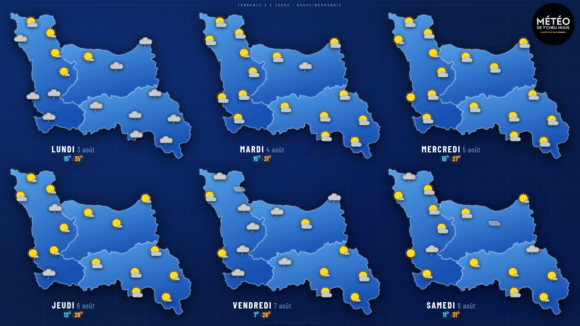 Tendance 6 jours Basse-Normandie