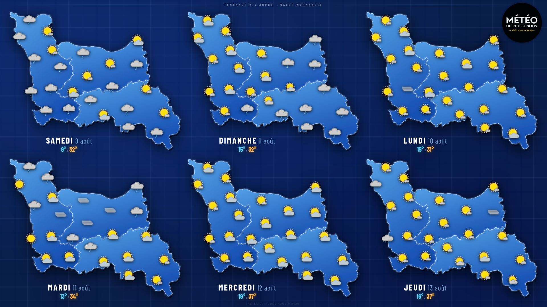 Tendance 6 jours Basse-Normandie