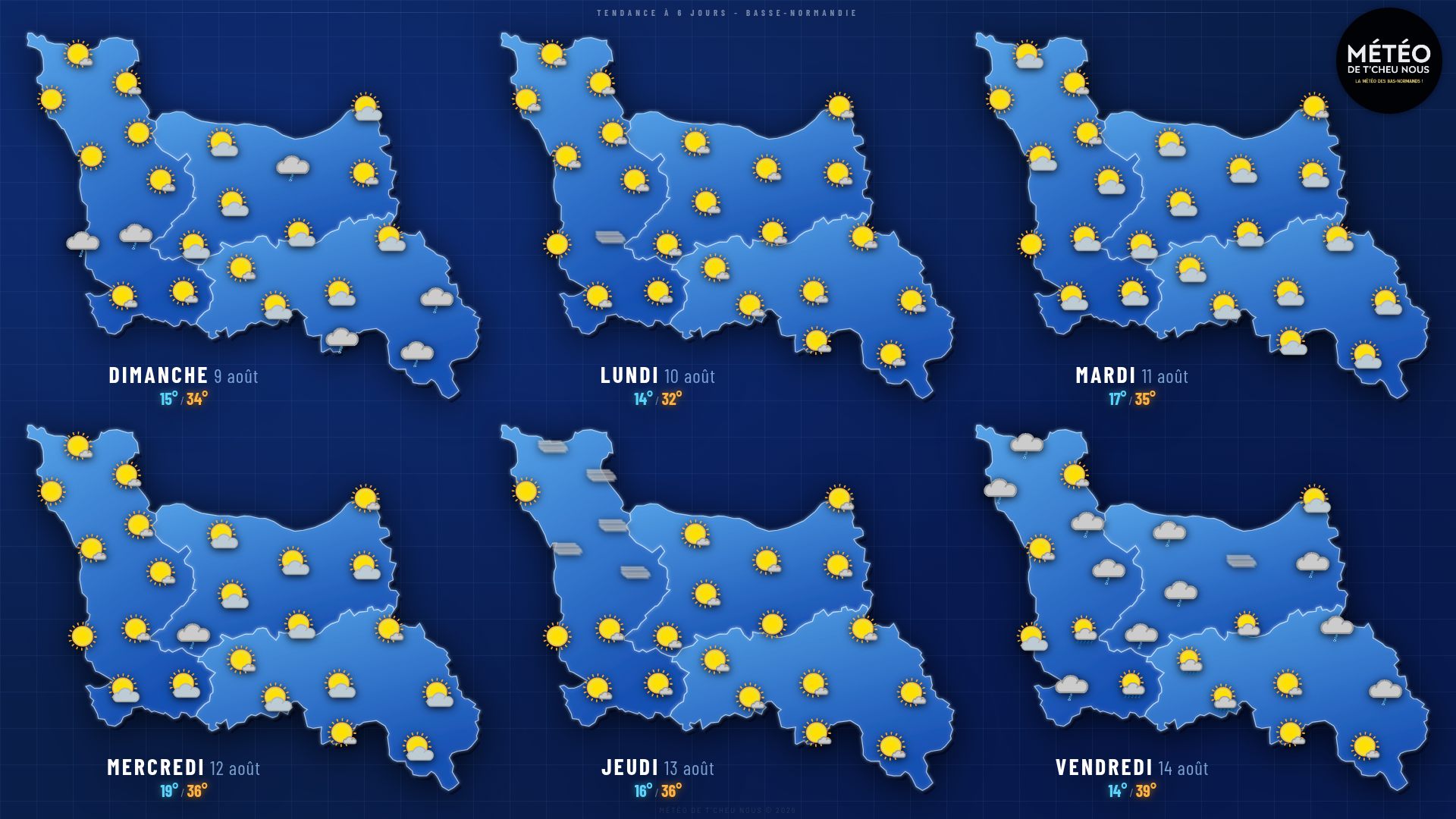 Tendance 6 jours Basse-Normandie