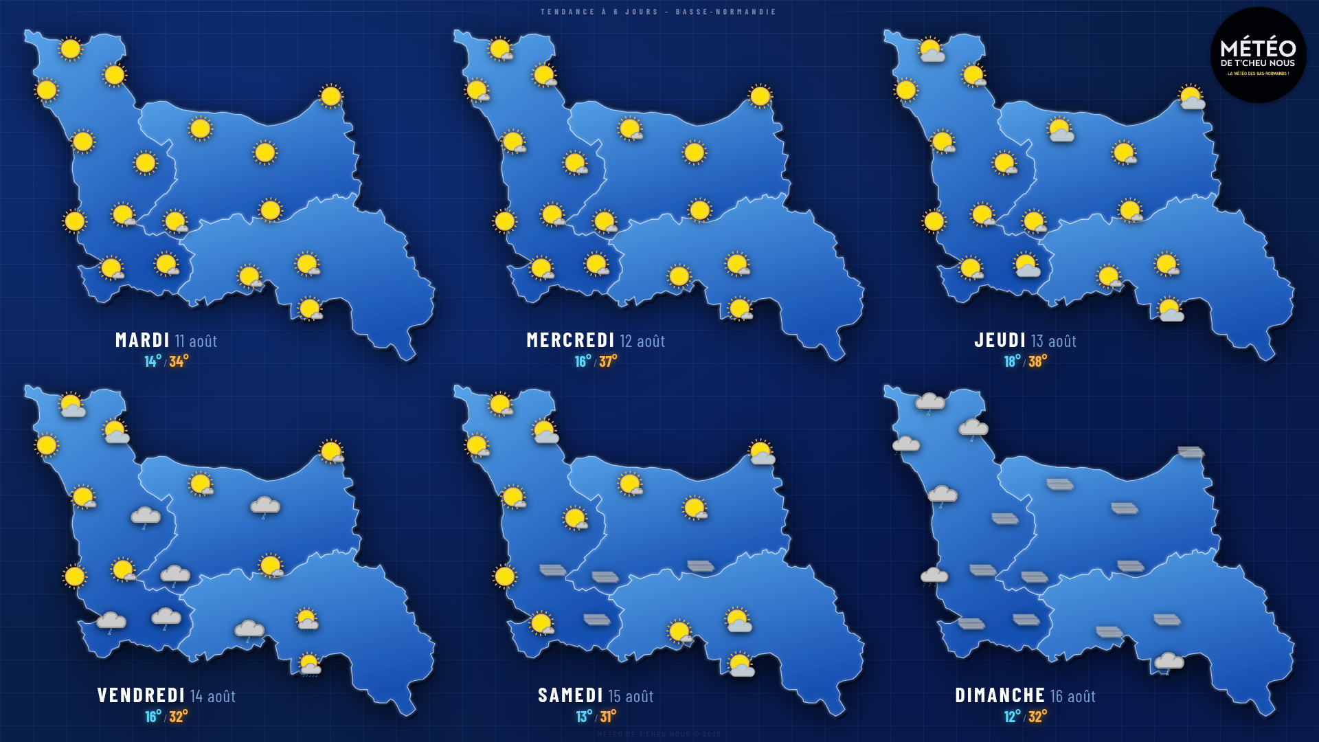 Tendance 6 jours Basse-Normandie