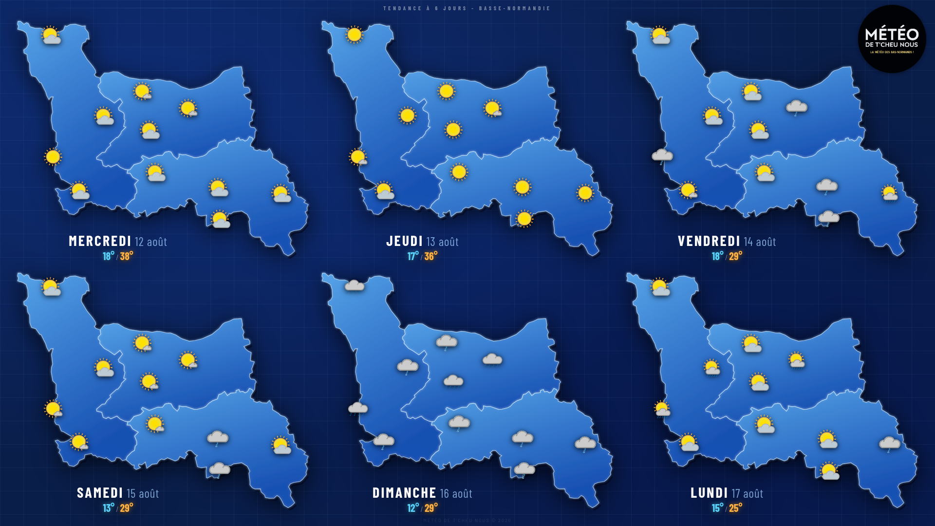 Tendance 6 jours Basse-Normandie
