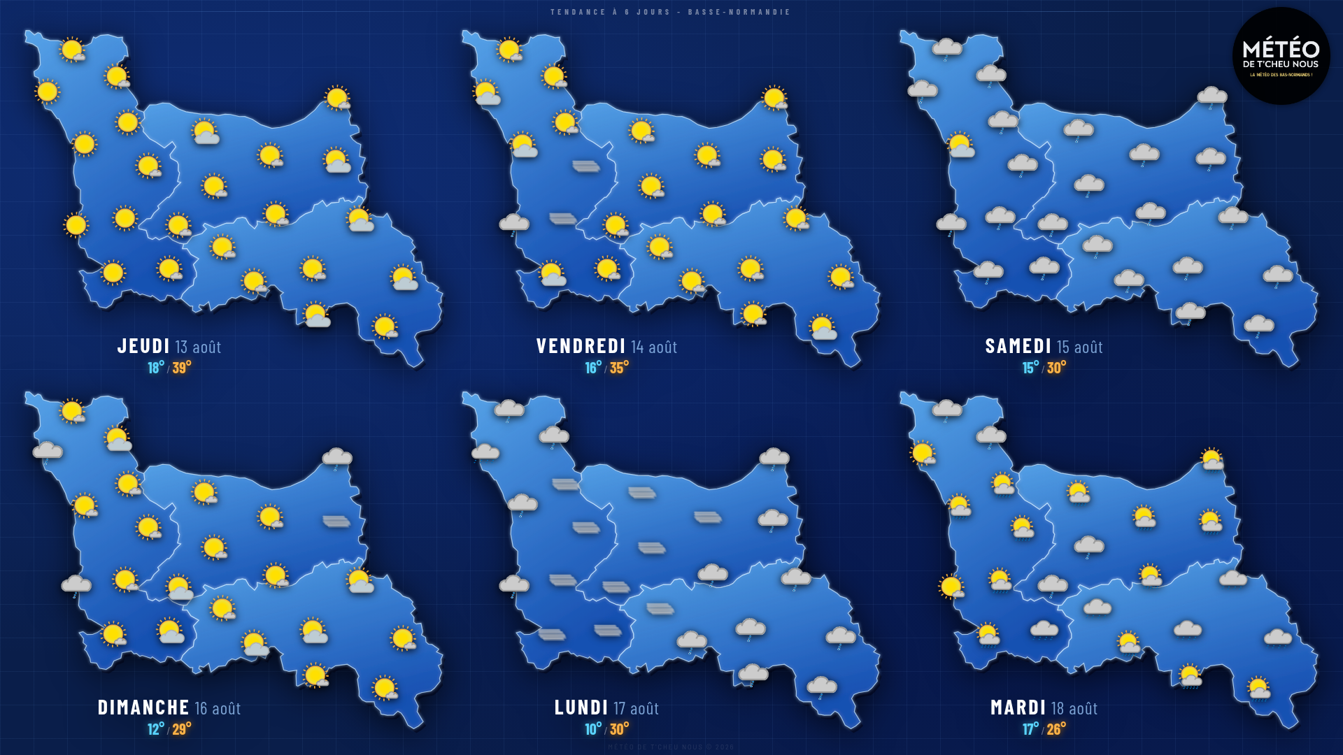 Tendance 6 jours Basse-Normandie