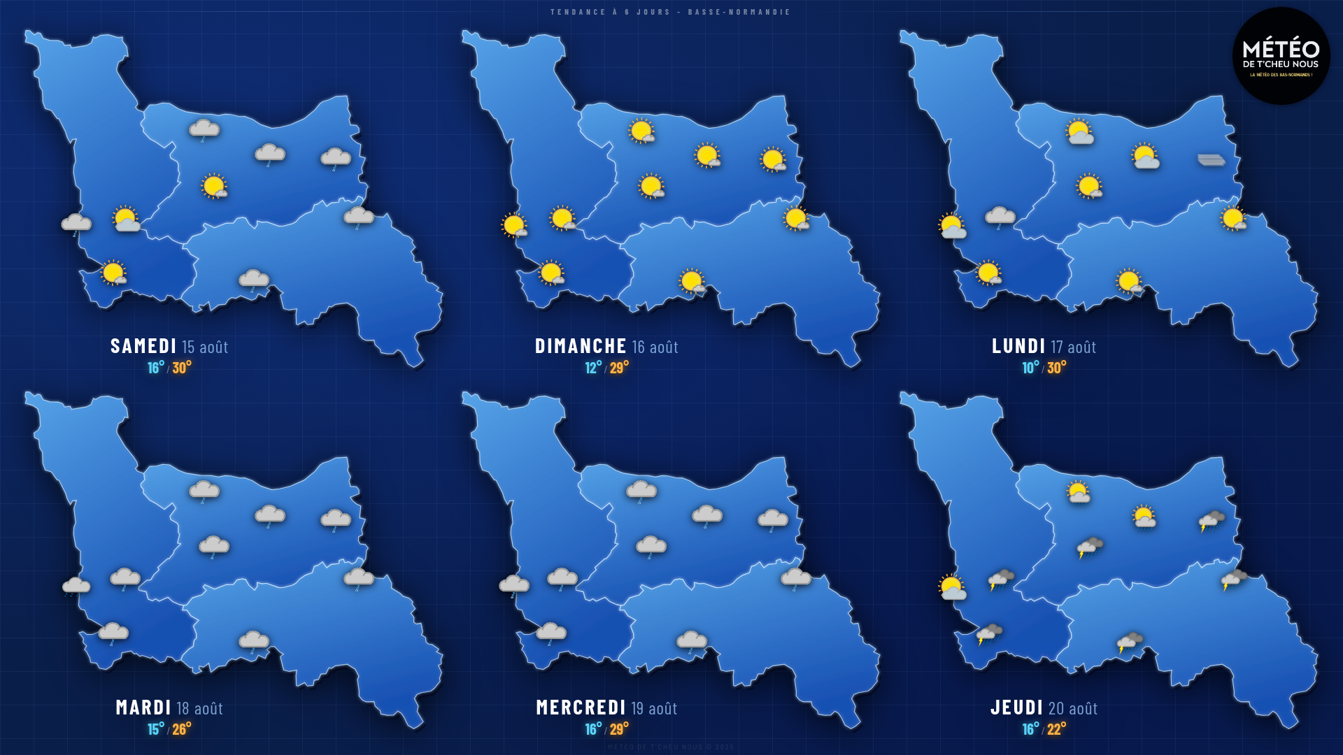 Tendance 6 jours Basse-Normandie