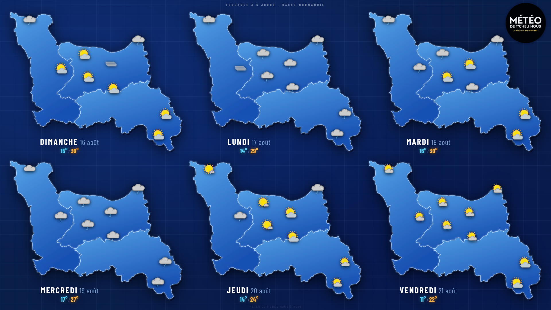 Tendance 6 jours Basse-Normandie
