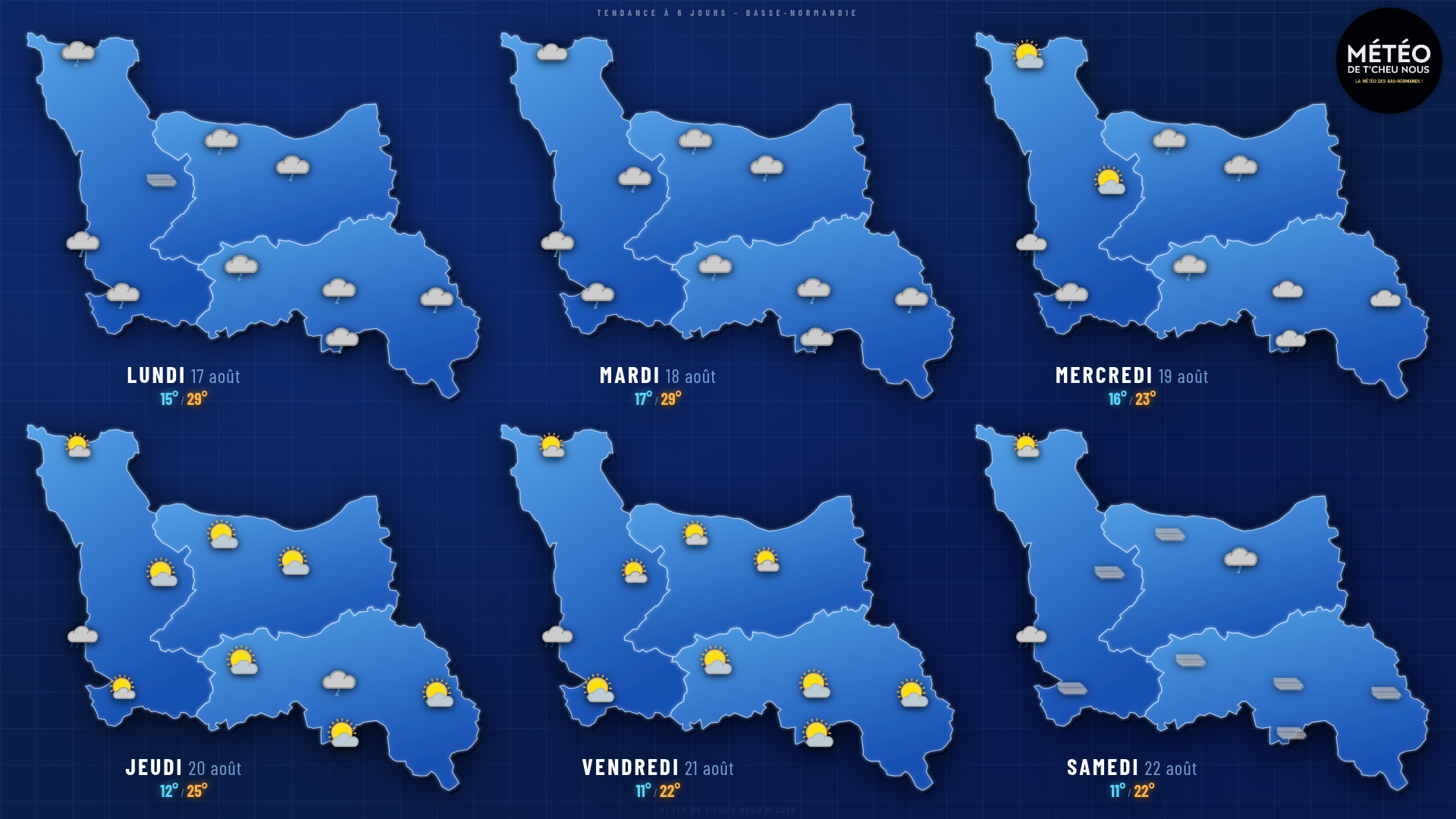 Tendance 6 jours Basse-Normandie