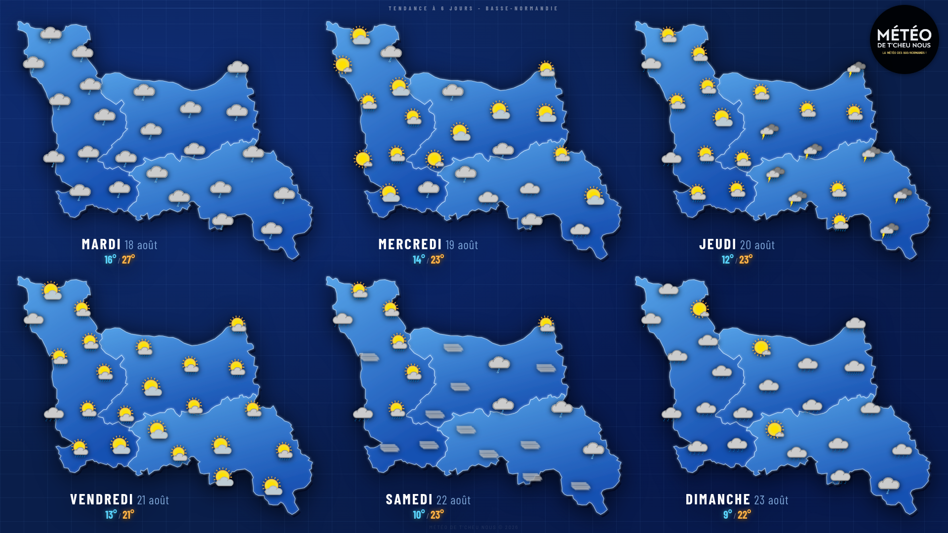 Tendance 6 jours Basse-Normandie