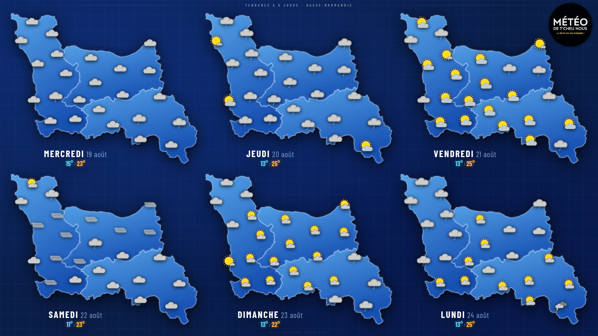 Tendance 6 jours Basse-Normandie