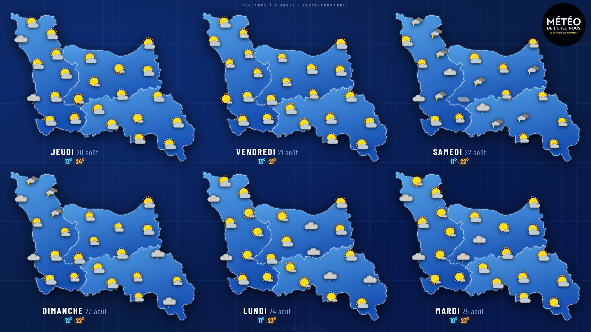 Tendance 6 jours Basse-Normandie