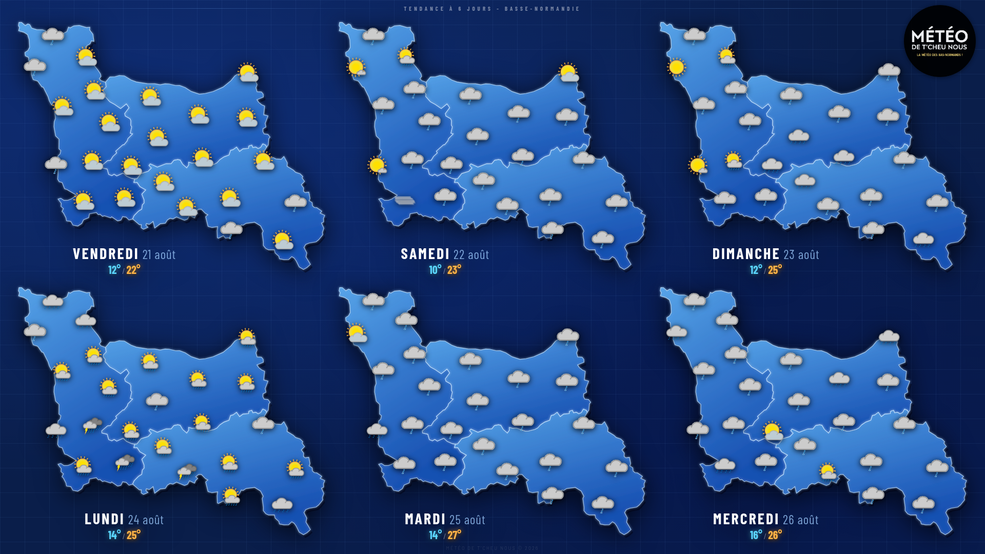 Tendance 6 jours Basse-Normandie