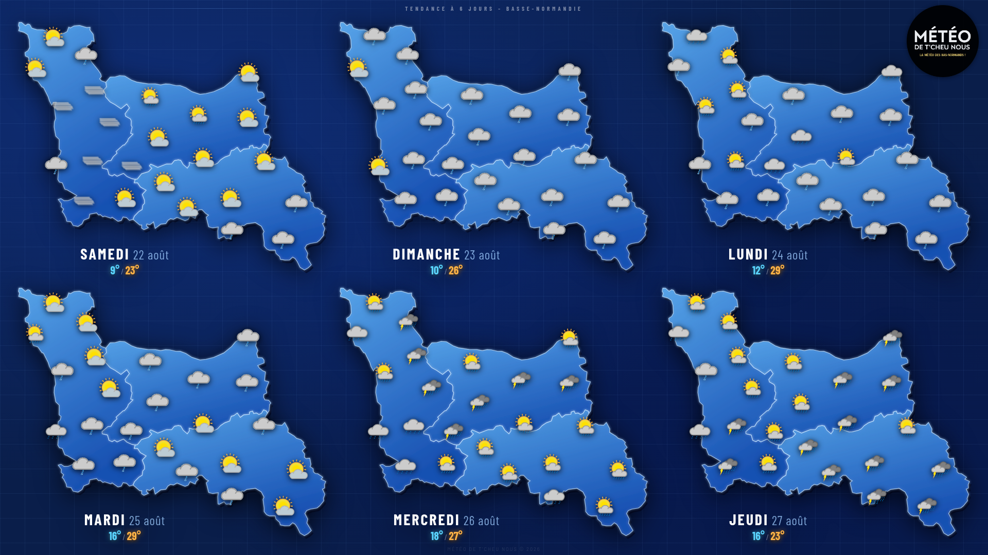 Tendance 6 jours Basse-Normandie