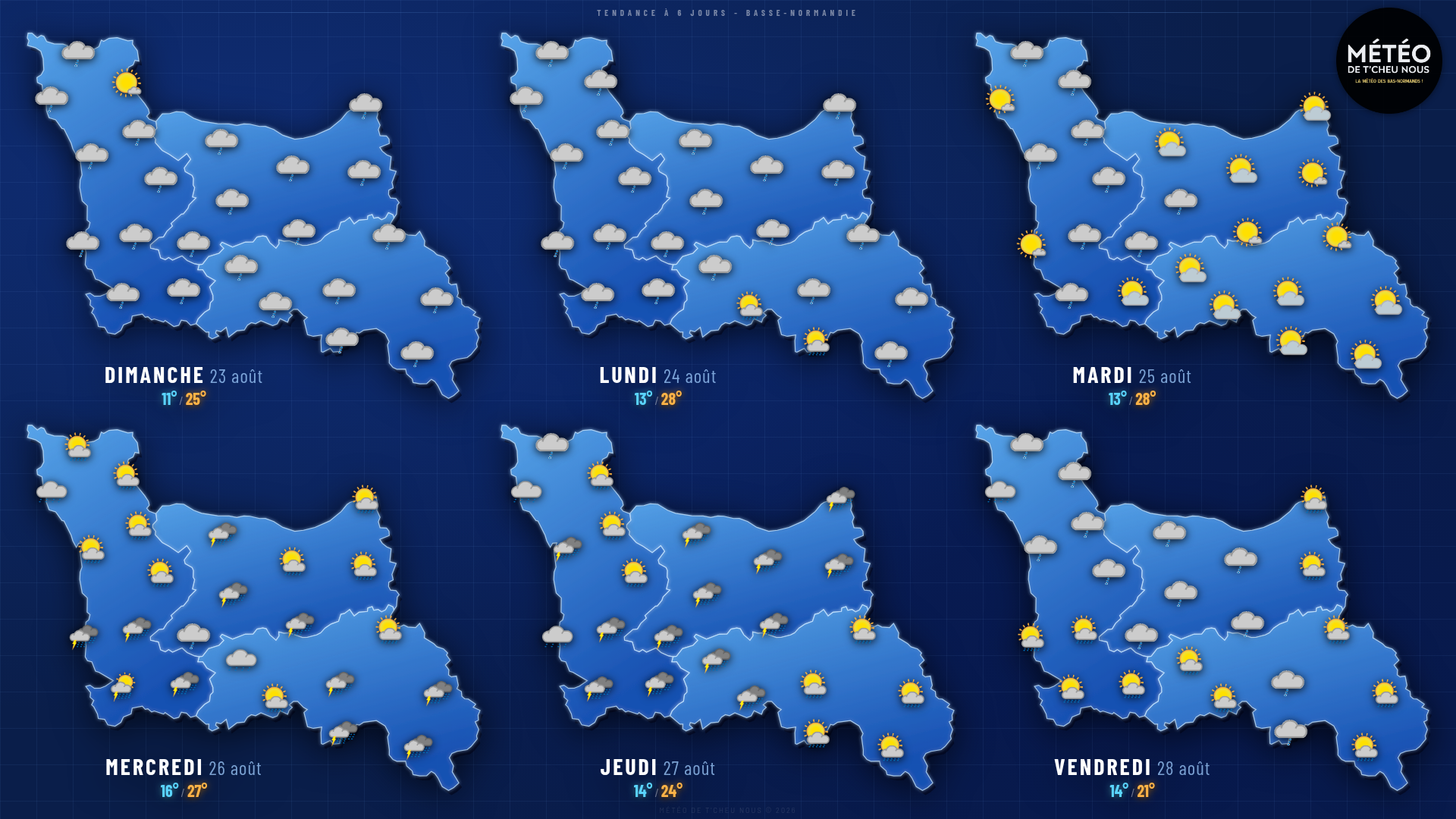Tendance 6 jours Basse-Normandie