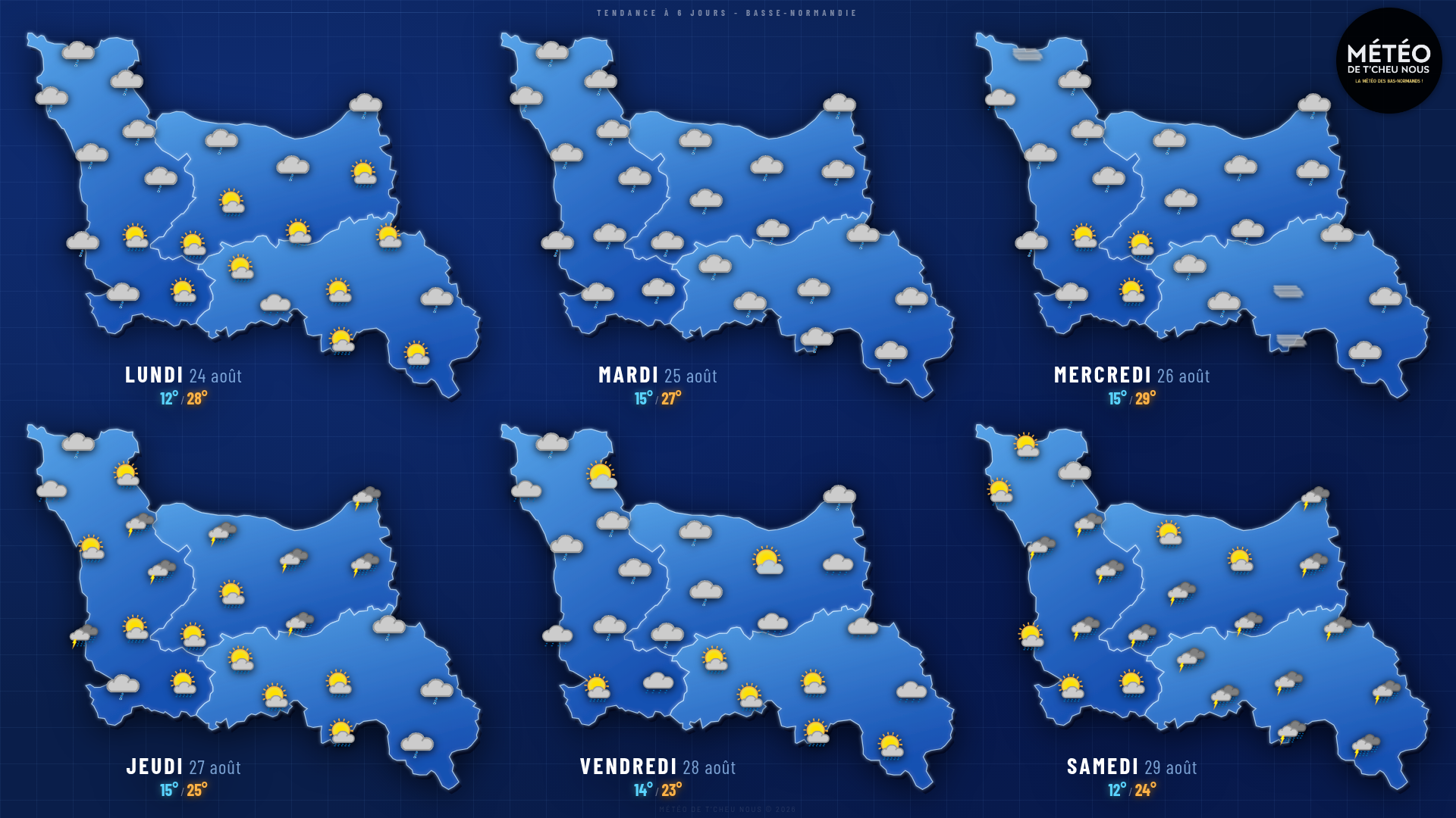 Tendance 6 jours Basse-Normandie