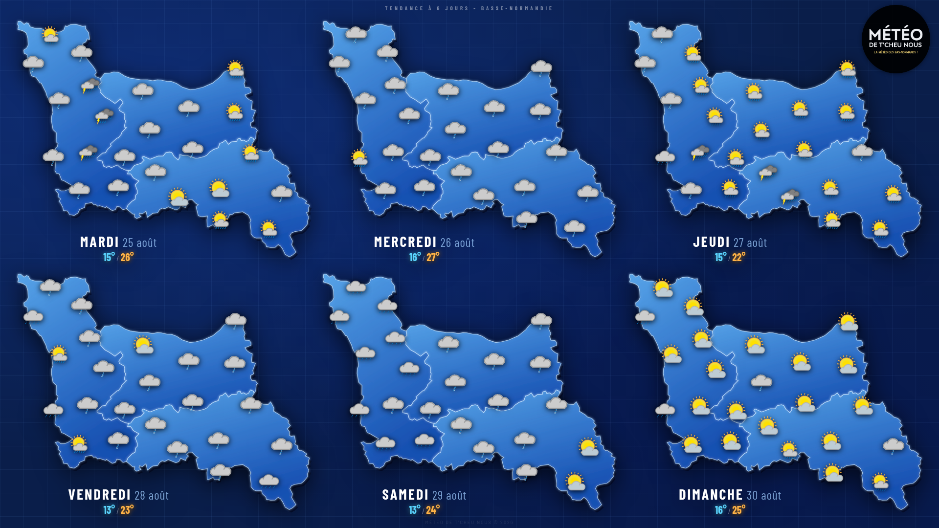 Tendance 6 jours Basse-Normandie